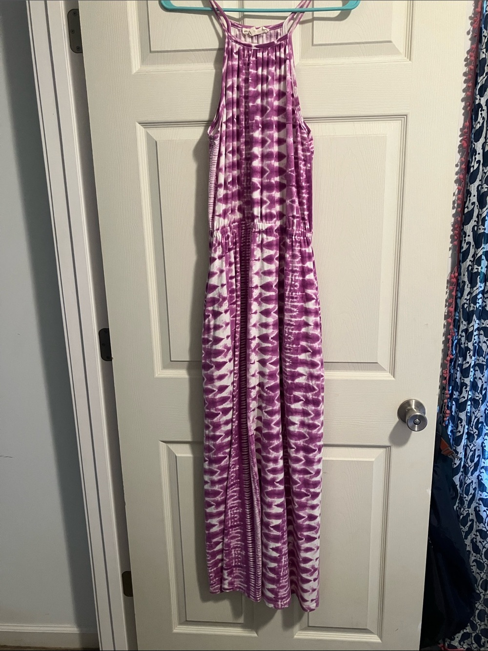 Synergy Organic Clothing tie-dye cotton knit Maxi dress  Small